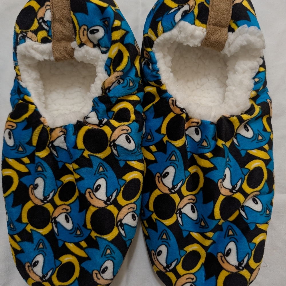 Mens Slippers, Sonic The Hedgehog Size L